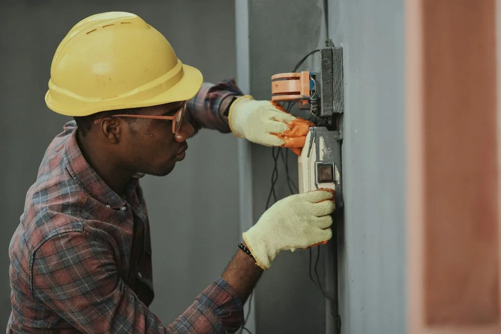 Certified Repair Tech working on appliances